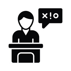 Political leader vector design, unique icon ready to premium use