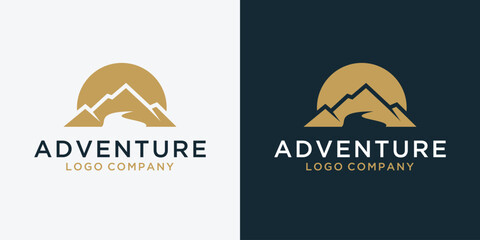 Mountain adventure logo design inspiration 