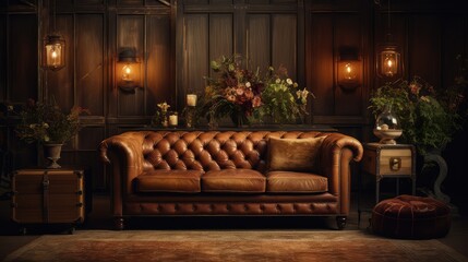 Obraz premium classic blurred elegant interior lounge