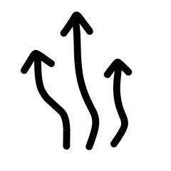 Arrow doodle line style