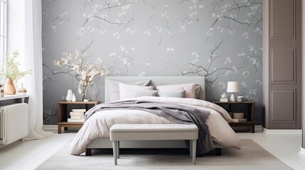 delicate wallpaper grey