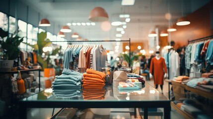 colors blurred store interior