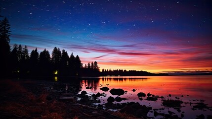 night dusk stars