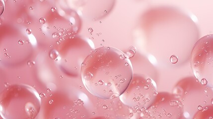 rise pink champagne bubbles