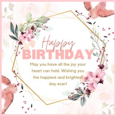 card with roses birthday  happy birthday to my dear 