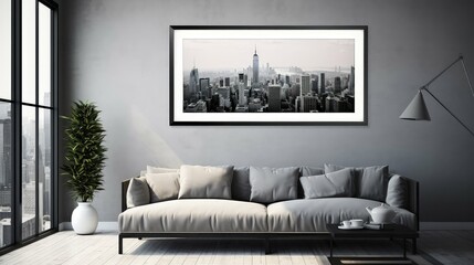 contemporary blurred interior design wall art