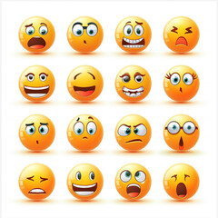 set of smileys