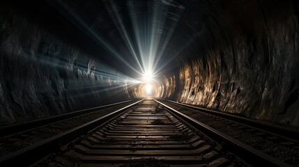 darkness light in tunnel