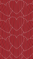 Love Wallpaper Background Illustration - Flat Vector