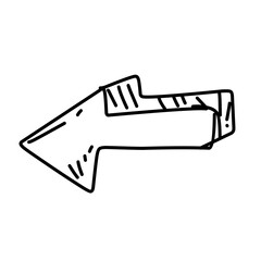 Vector sketch arrow drawing