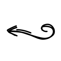 Vector sketch arrow drawing