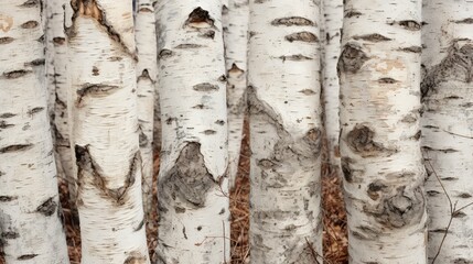bark birch trees