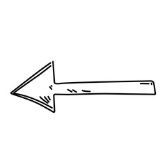 Vector sketch arrow drawing