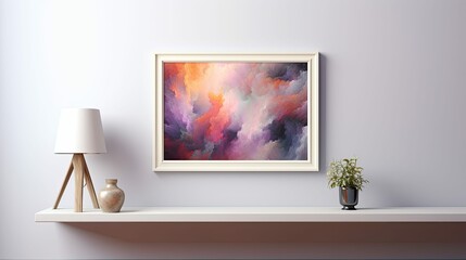vibrant blurred small frame canvas interior