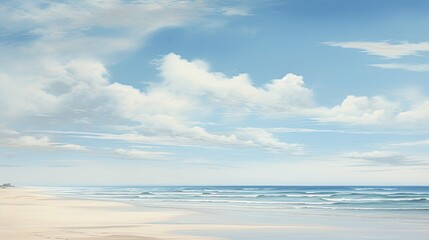 Obraz premium beach blue and grey