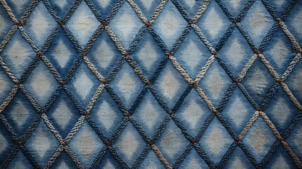 wool blue diamond pattern