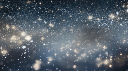 Obraz premium sparkle silver glitter stars