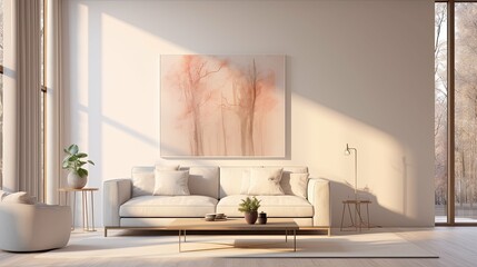 soft blurred bright interior