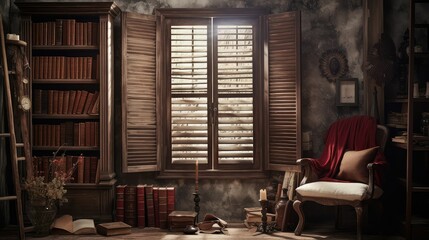 nostalgic interior shutter