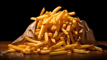 fries bag potato vegetable