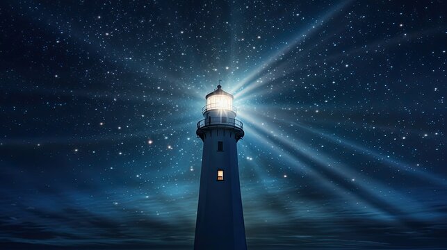 beacon lighthouse stars