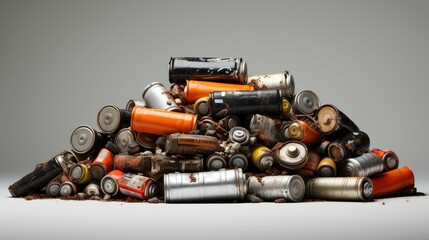 curiosity pile of batteries