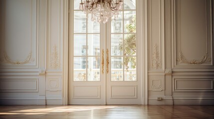 glass blurred door interior