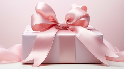 wrapping pink bow and ribbon