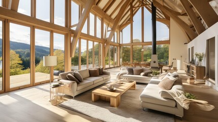 minimalist property timber frame