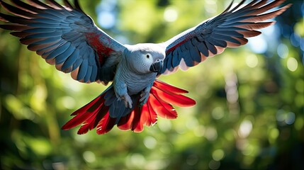grace african gray parrot - Powered by Adobe