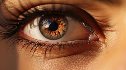 Naklejka premium resilience dark brown eye