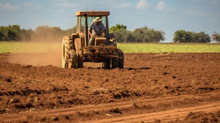 Fototapeta premium farmer agriculture equipment