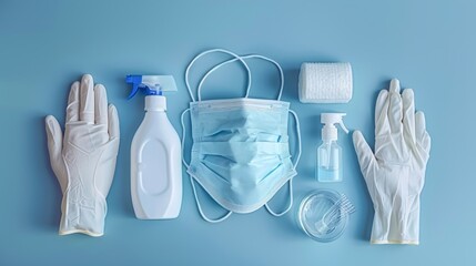 Combining Medical Masks, Respirators, Antibacterial Wipes, and Disinfectant for Comprehensive Virus Protection