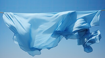 fluidity wrinkled fabric blue