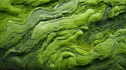 Obraz premium pond algae green In the second photograph