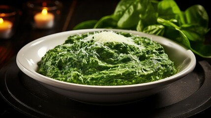 garnish cooking spinach green