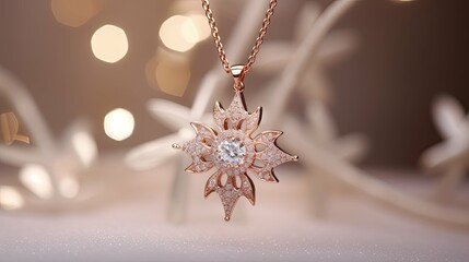 pendant rose gold stars - Powered by Adobe