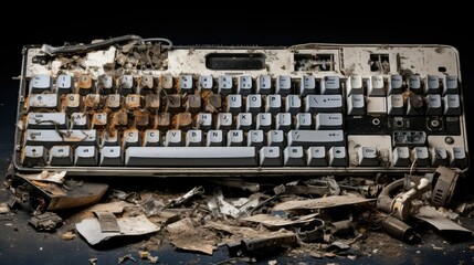 damaged broken technology