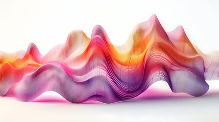 Financial Flux: 3D Flat Icon Dynamic Chart Representing Market Growth and Innovation