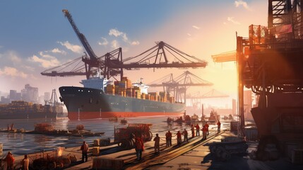 industry dock Shipyard ship