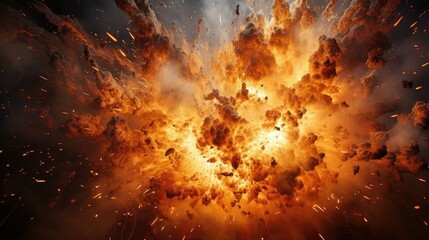 intense exploding light