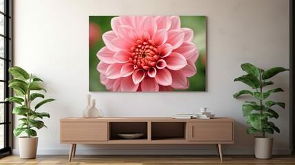 lush pink flower drawing