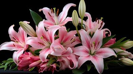 petals pink lily