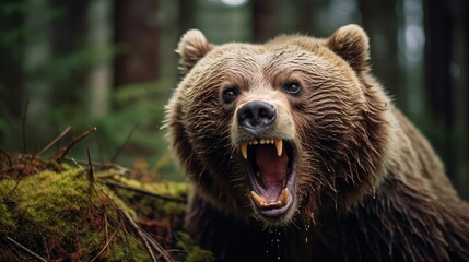 playfulness brown bear face