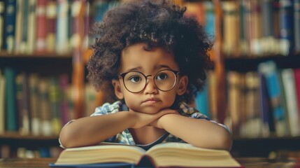 A young child engaged in educational activities, showcasing the process of learning and cognitive development, highlighting the importance of early childhood education for knowledge acquisition.