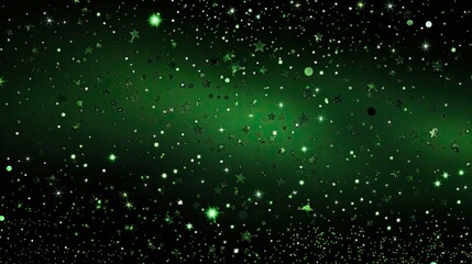 glittering green star background