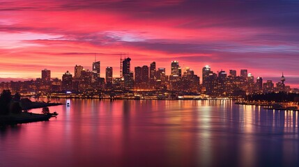 Fototapeta premium buildings city lights background