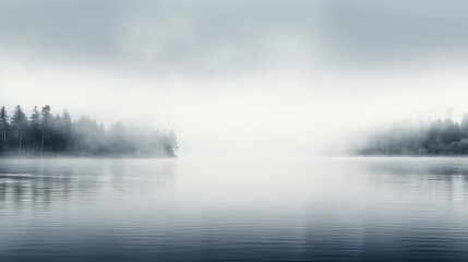 misty subtle grey background A serene landscape photo of