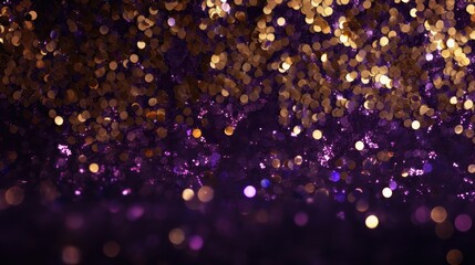 specks purple and gold glitter background