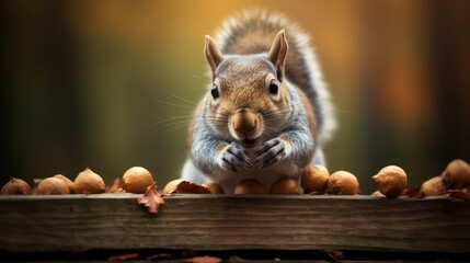 cheeks grey squirrels